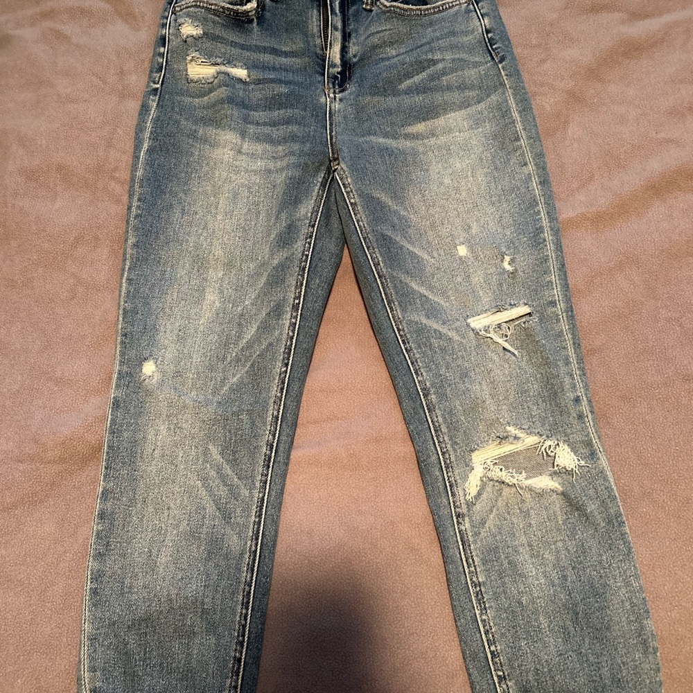 BRAND NEW Buckle Women's Distressed Skinny Jeans - Blue